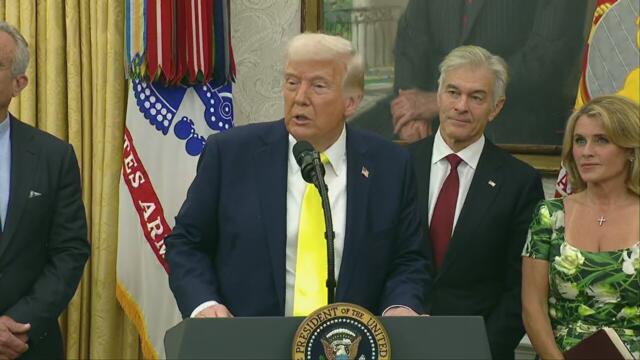 President Donald Trump criticizes Senator Chris Van Hollen's visit to El Salvador