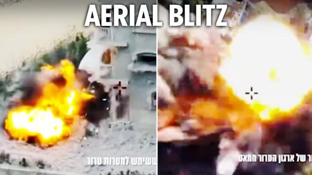 Israeli forces blitz 150 Hamas targets and blow up ‘booby-trapped tunnel’