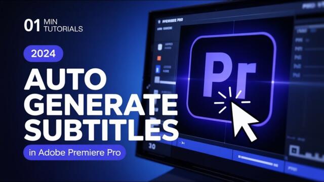 How to Create Auto Subtitles in Premiere Pro in 1 Minute | Quick & Easy Tutorial (2024)