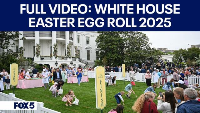 President Donald Trump remarks on Pope Francis' death at White House Easter Egg Roll