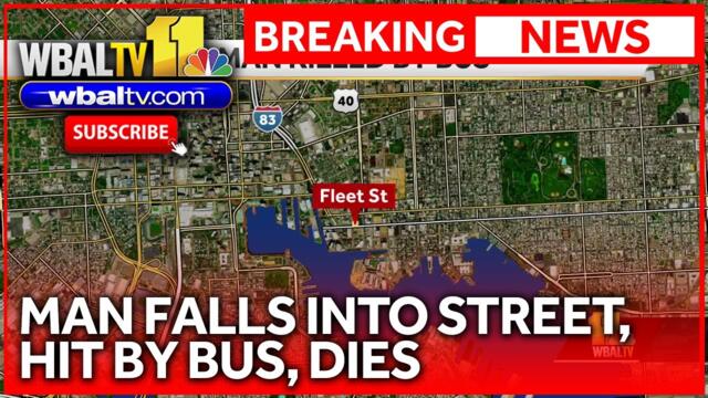 Man falls into street, hit by bus, later dies