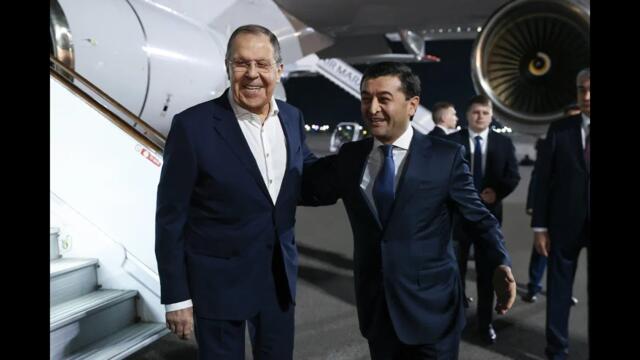 С.Лавров прибыл в Узбекистан, Самарканд, 22 апреля 2025 года