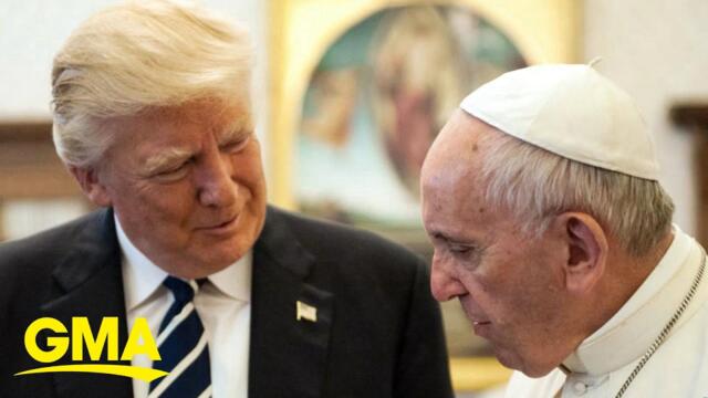 President Trump reacts to Pope Francis’ death
