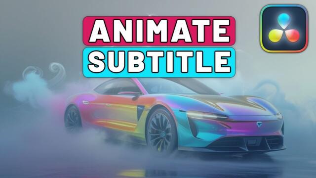Auto ANIMATE SUBTITLES In Davinci Resolve