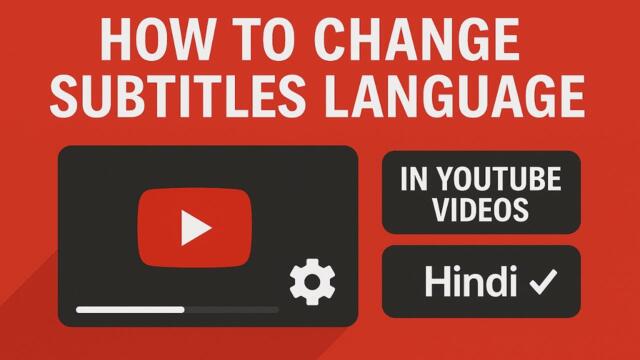 How to Change Subtitles Language on YouTube Videos ( Full Guide Tutorial - Laptop & Mobile Phone )