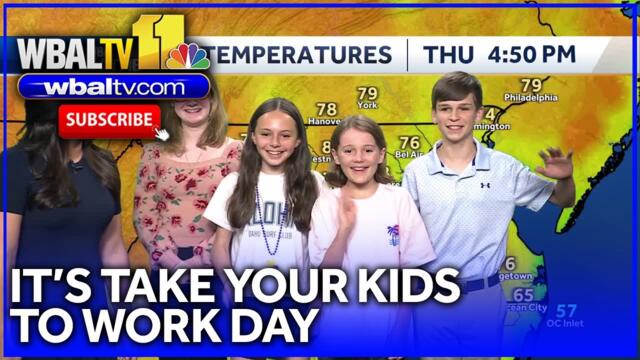 WBAL-TV celebrates Take Your Kid to Work Day