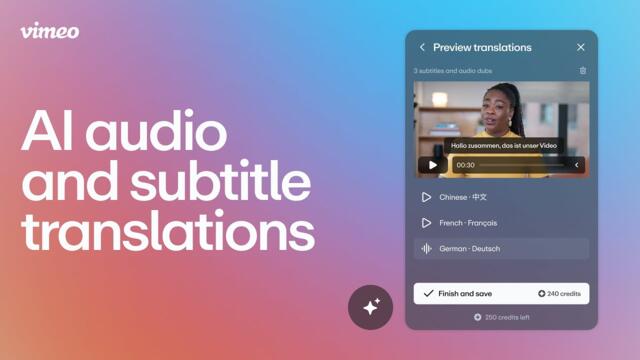 Break down language barriers with Vimeo AI: Translate your videos in minutes