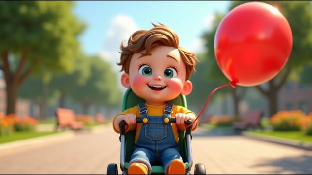 Червеният Балон 🎈  | Детска Песен на Български 🎈