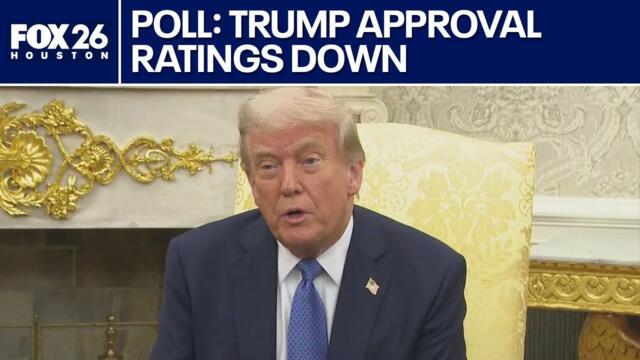 Poll: President Trump's approval rating down