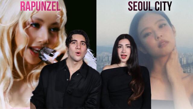 LISA - Rapunzel & JENNIE - Seoul City (Live Performance & Official Video) REACTION!!