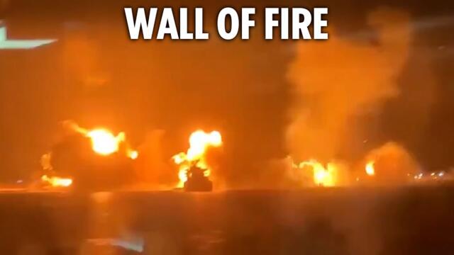 Huge fireballs erupt as US carpet bombs Houthi rebels at Yemeni oil port