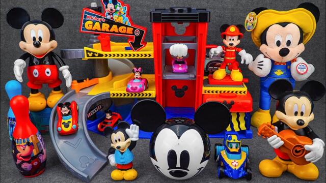 Satisfying with Unboxing Disney Junior Mickey Mouse Ready to Race Garage Playset | Review Toys ASMR
