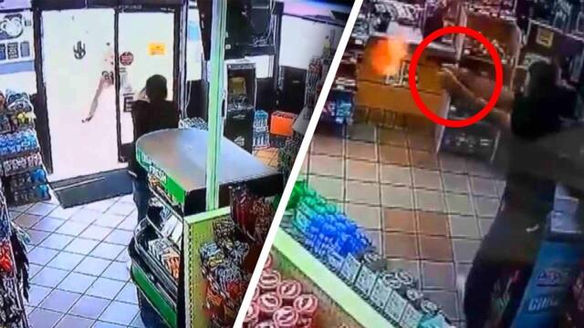 Bodycam Shows Shootout Between Deputy and Suspect at Gas Station in California