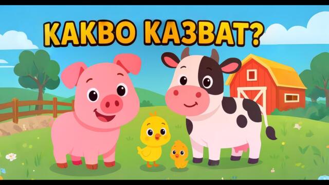 Какво казват? 🐷 Песен със звуци и смях! | Животните от фермата | Детска песен на български