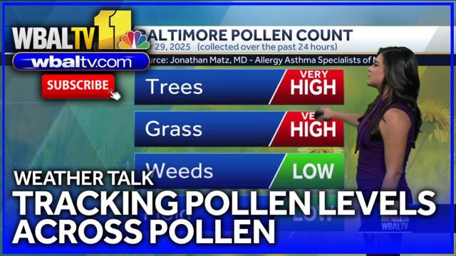 Weather Talk: Tracking pollen levels across Baltimore
