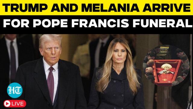 Pope Francis Funeral LIVE | President Trump And Melania Arrive In Rome | USA | Donald Trump LIVE