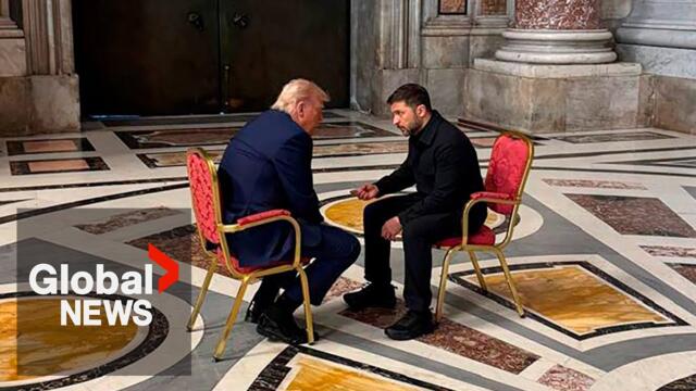 Trump meets with Zelenskyy as US President’s patience wears thin with Russia