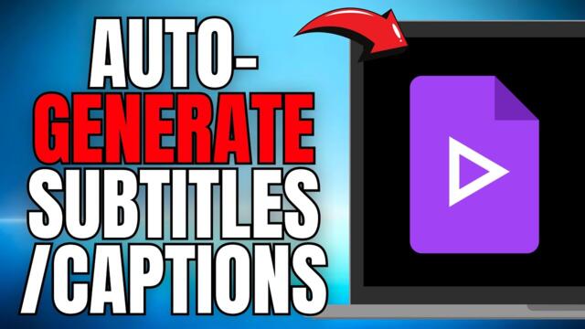 How to Auto Generate Subtitles/Captions in Google Vids!