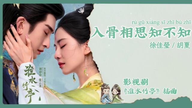 【Chi/Eng/Pinyin Lyrics】 徐佳瑩 (Lala Hsu) & 胡夏 (Hu Xia) - 入骨相思知不知 (Love You To The Bone) | 《淮水竹亭 Love in Pavilion》 OST