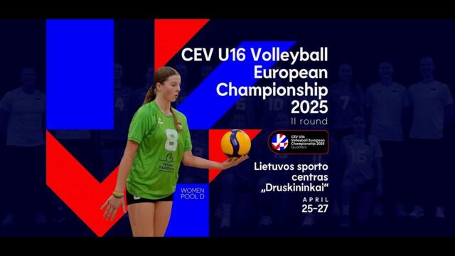 BULGARIA v UKRAINE | CEV U16 Volleyball European Championship 2025 | Women