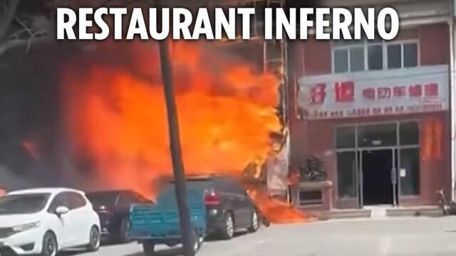 Horror as customers trapped in restaurant fire as death toll hits 22