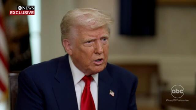 President Trump discusses first 100 days in exclusive ABC interview