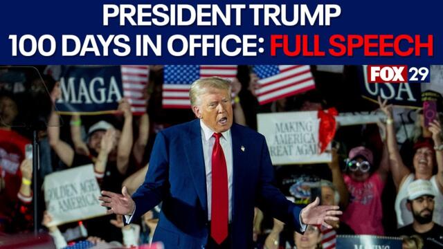 FULL SPEECH: President Trump gives remarks on 100th day in office