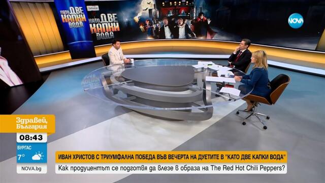 Иван Христов с триумфална победа във вечерта на дуетите в „Като две капки вода“