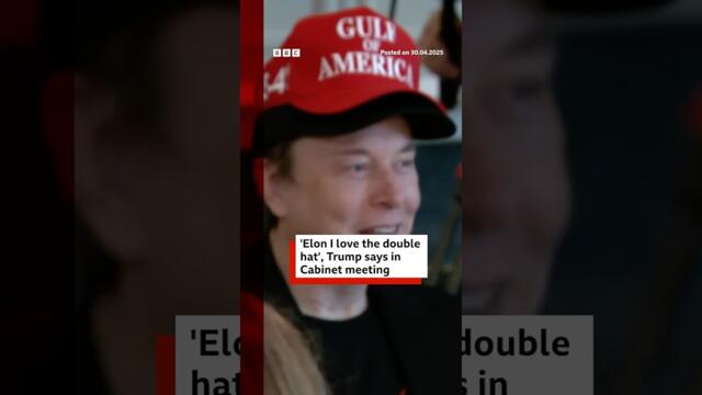 President Trump applauded Elon Musk’s and told him to “stay as long as you want.” #ElonMusk #BBCNews