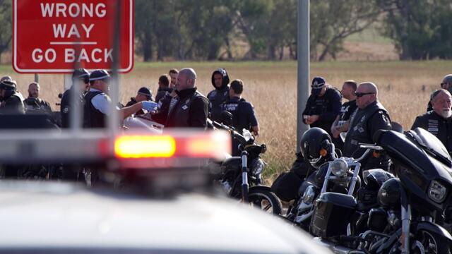 Raptor and VIPER officers have targeted bikies in the Albury-Wodonga region as part of Operation Blue Ember.