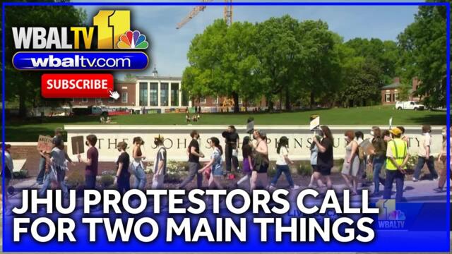 JHU protesters want support for international students, research