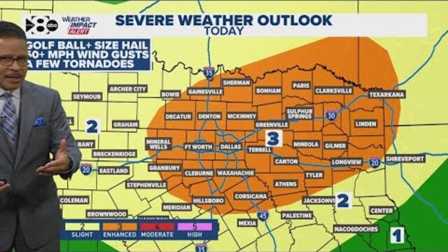 DFW Weather: Severe storms move into North Texas, bringing rain and possible hail