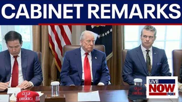 FULL: President Trump holds cabinet meeting 'Undoing Biden's wrong'