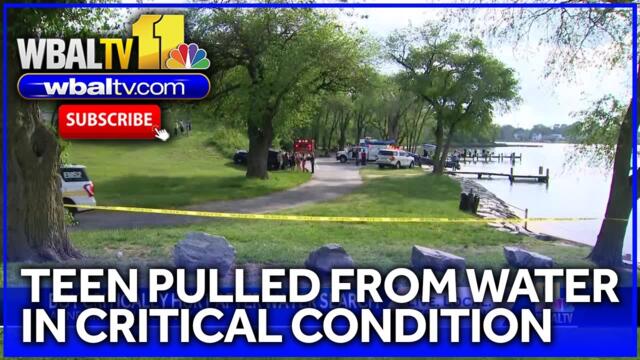 Teenager pulled from water in critical condition