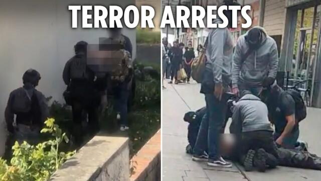 Armed terror cops swarm Rochdale home & arrest topless man – as 5 detained over ‘attack plot’