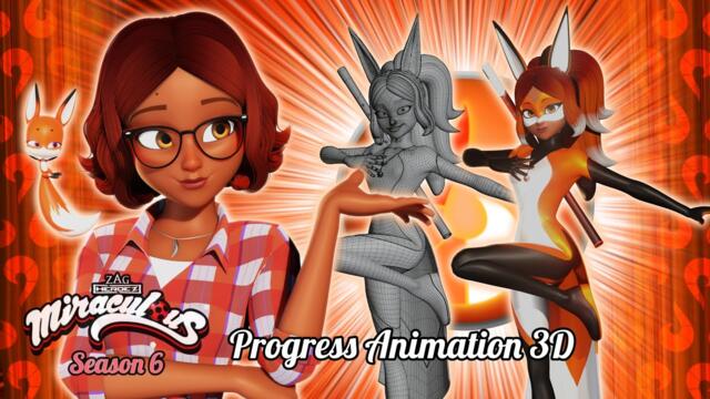 Progress Criation Animation 3D: Alya - Rena Rouge _ Miraculous Season 6°