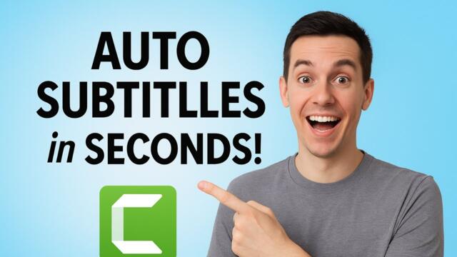 Auto AI Caption in Camtasia - Create Subtitles in Seconds!