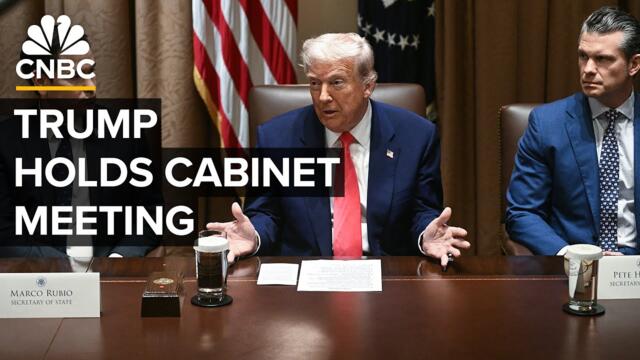 President Trump participates in a Cabinet meeting at the White House — 4/30/2025