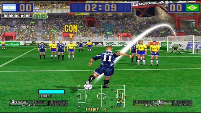 Virtua striker2 Best Goal Top10 / sega