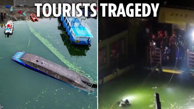 At least ten dead as tourist boats caught in freak storm on river