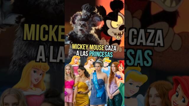 Mickey Mouse caza a la princesa de Disney #mickeymouse #disney #horror