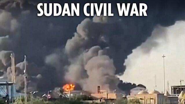 Huge explosions rock Port Sudan as dramatic drone strikes hit city