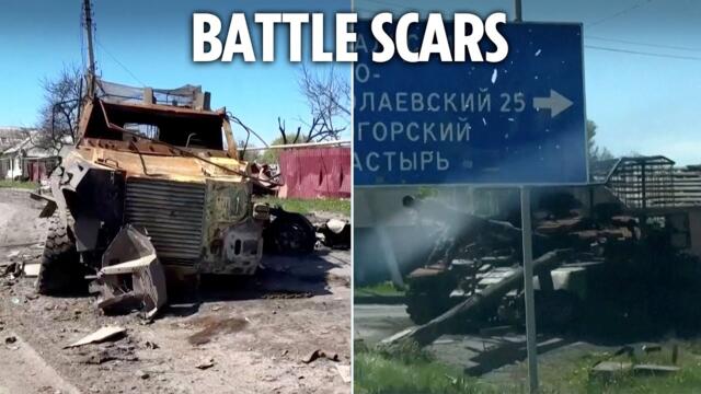 Russian military armaments devastated by Ukraine blitz in Kursk offensive