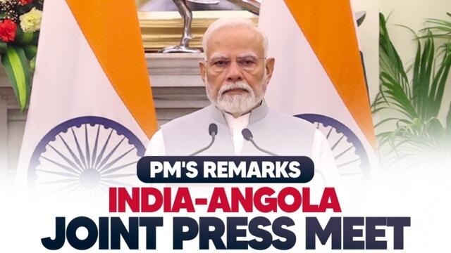 PM Modi's remarks during the joint press meet with President João Lourenço of Angola