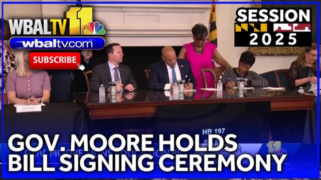 Gov. Moore holds third bill signing ceremony this year