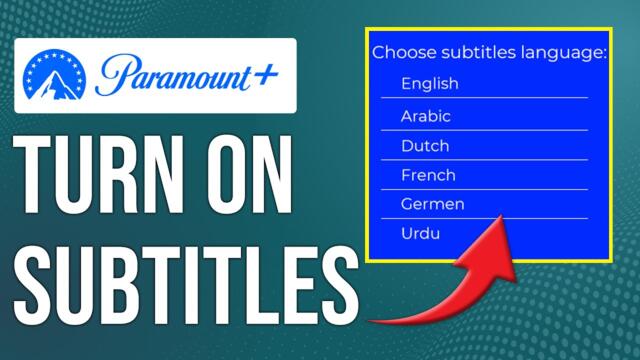 How To Turn On Subtitles On Paramount Plus (How To Enable/Activate Subtitles On Paramount Plus)