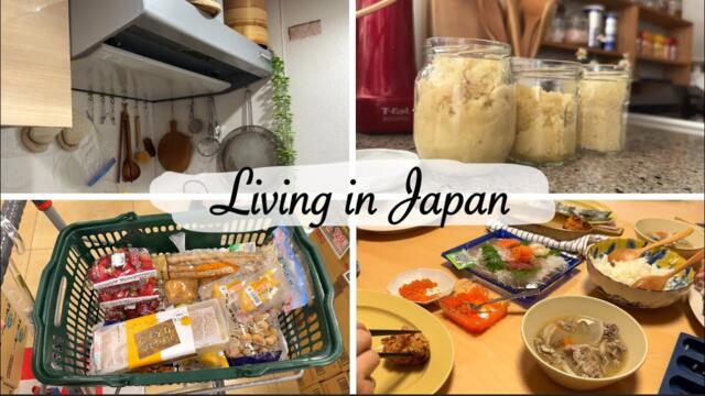 productivity day on a rainy day | clean kitchen fan, make grated garlic, Sushi party