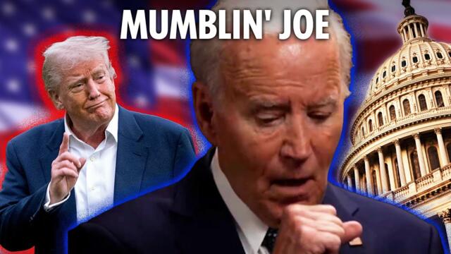 Biden coughs & mumbles throughout first interview since leaving office