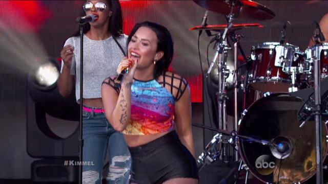Demi Lovato - Cool For The Summer | Live Jimmy Kimmel 2015