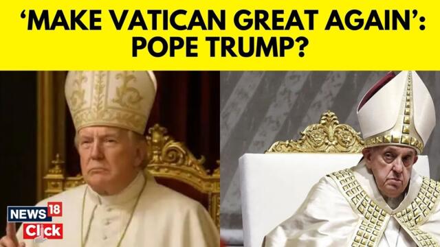 Donald Trump Posted An Ai Image Of Himself Wearing Papal Robes Online | Donald Trump Pope | N18G
